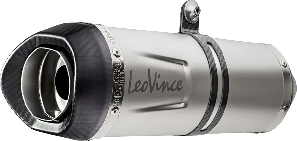 LeoVince LV-10 Slip-On Muffler - Stainless Steel