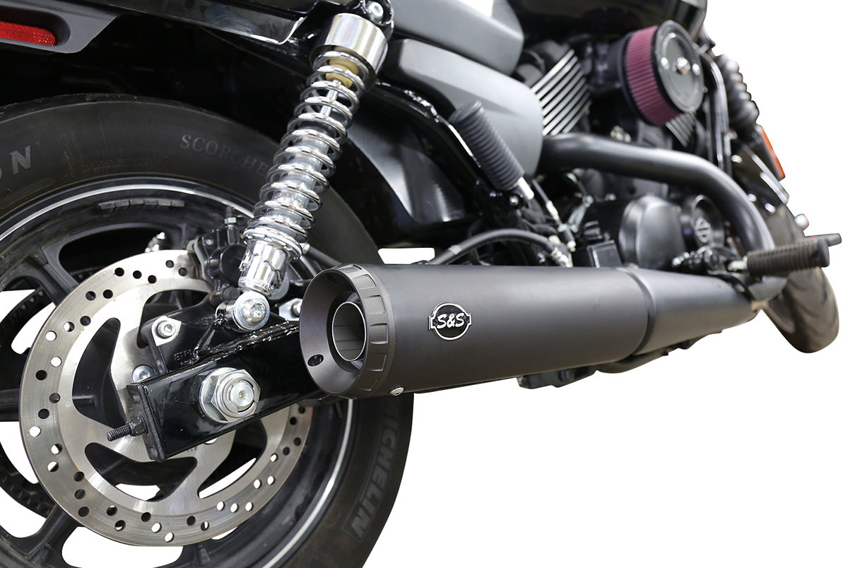 S&S Cycle Grand National Slip-On Muffler - 4" - Black Ceramic - XG500/750