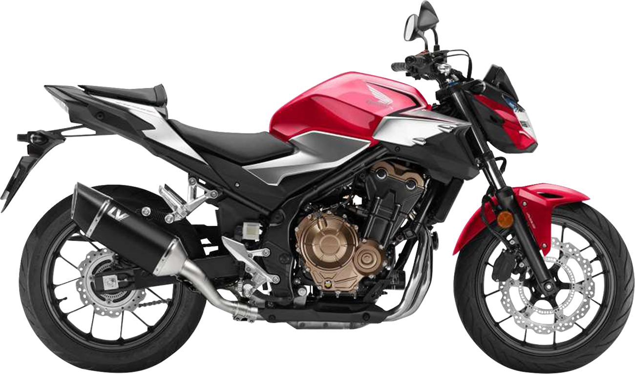 LeoVince LV-14 R Slip-On Muffler - Black - CB/CBR 500 F/R/X