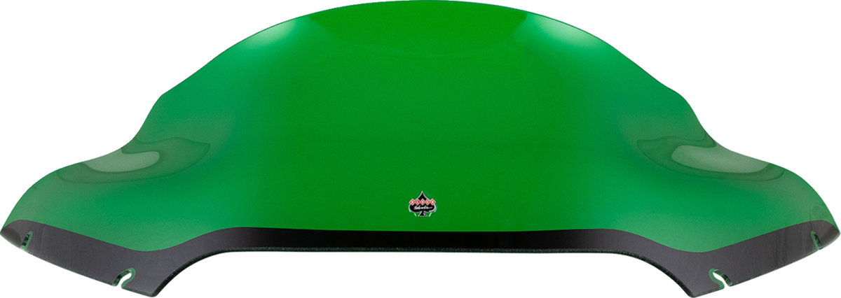 Klock Werks Kolor Flare® Windshield - 9" - Green - '15-'25 FLTR