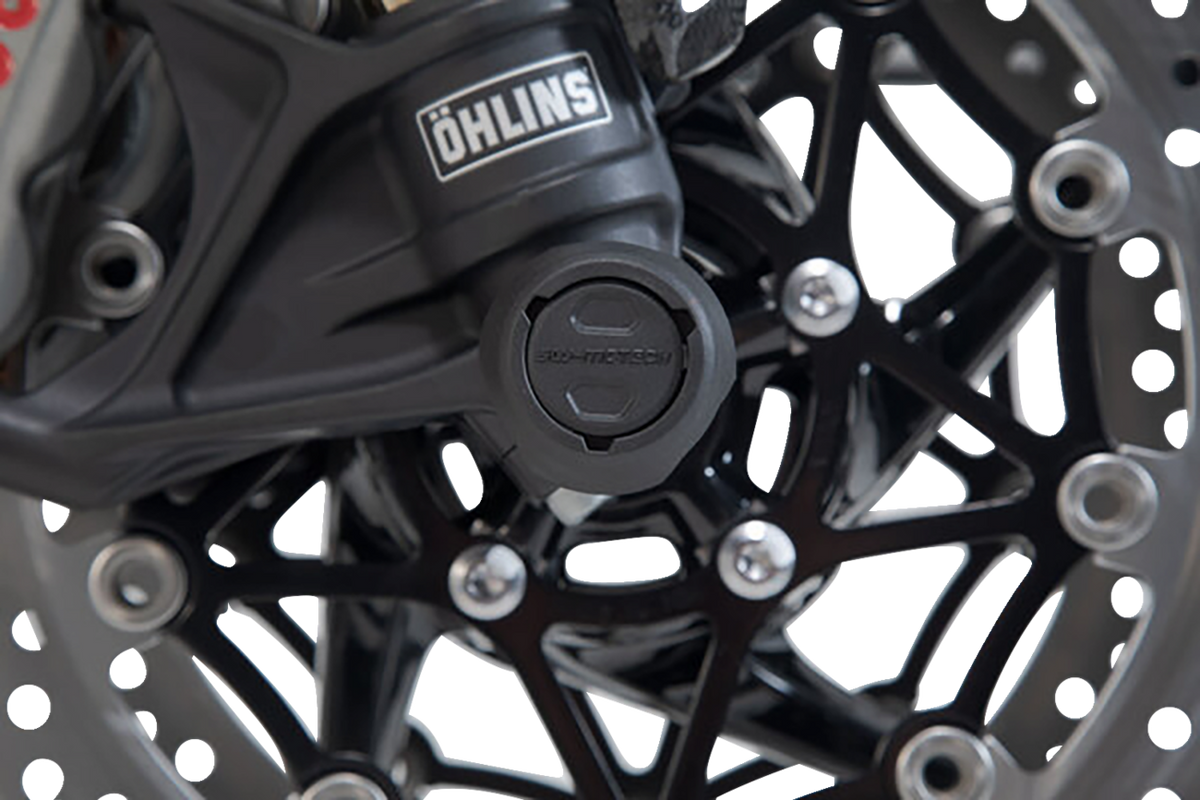 SW-Motech Axle Sliders - Front - Set - Triumph/Yamaha/Royal Enfield