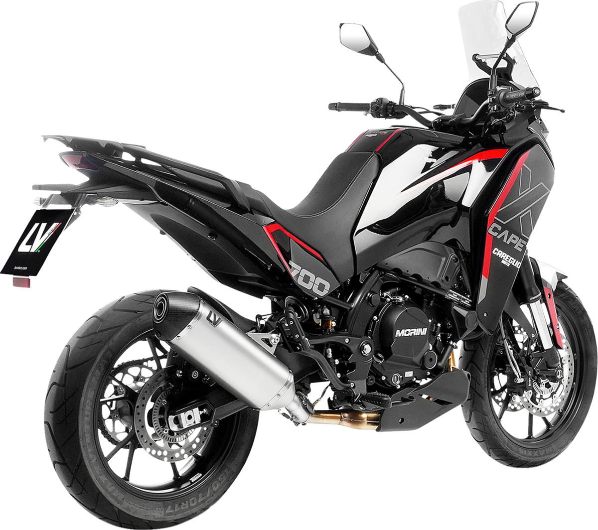 LeoVince LV-14 Slip-On Muffler - Titanium - X-Cape 700