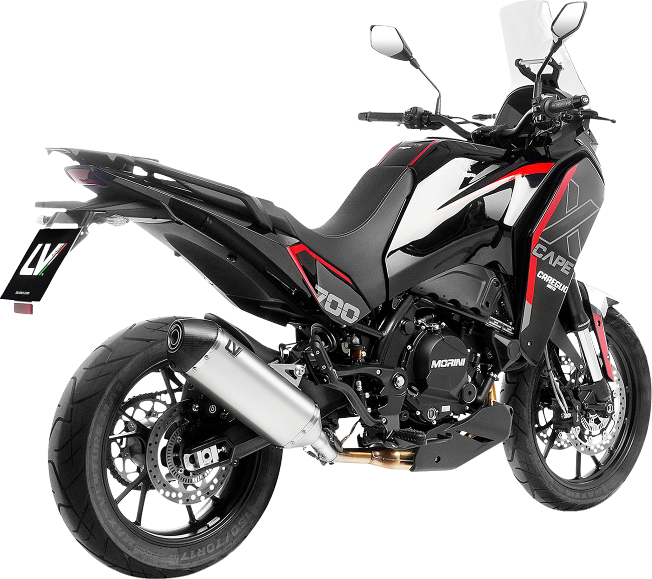 LeoVince LV-14 Slip-On Muffler - Titanium - X-Cape 700