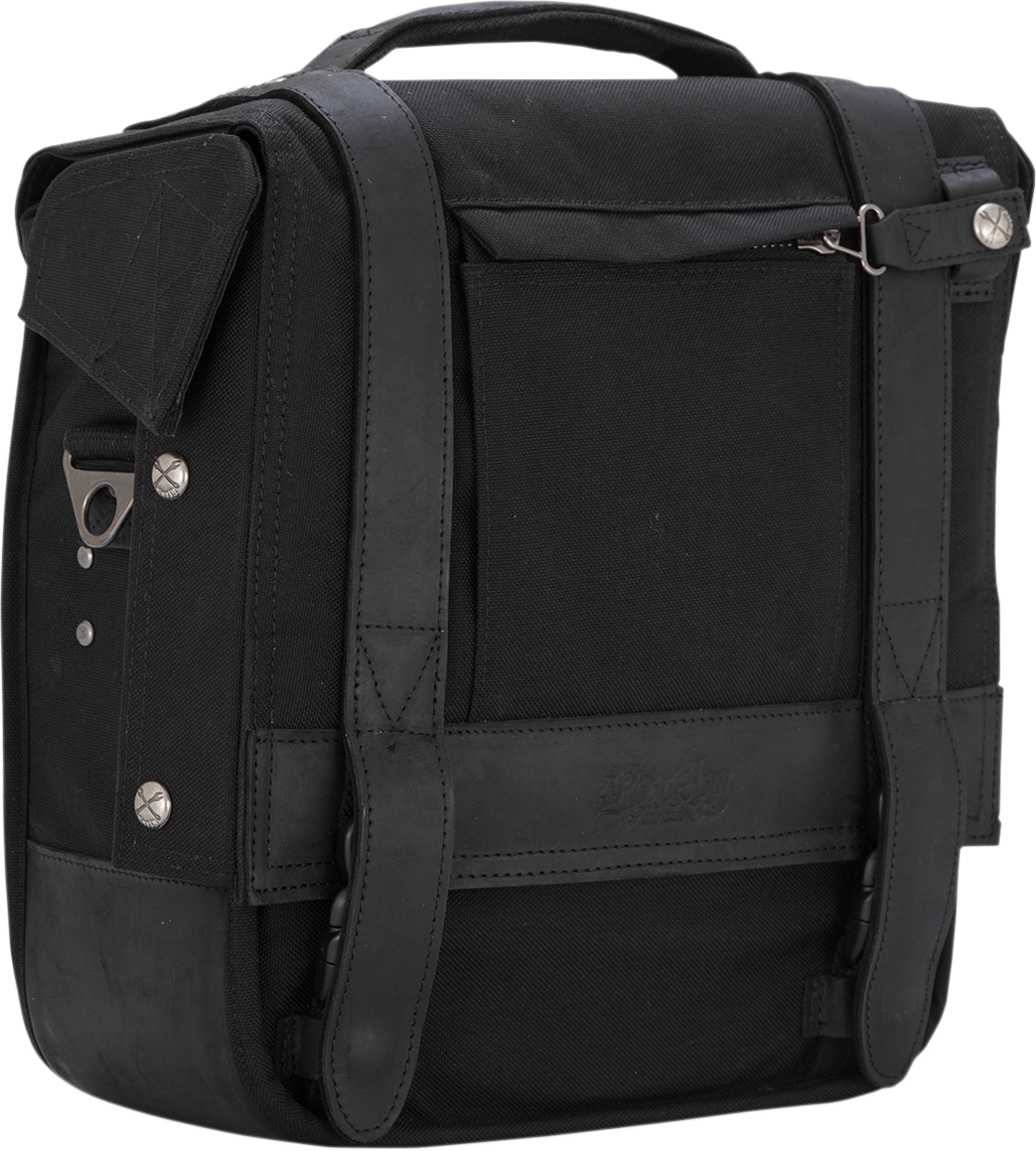 Burly Brand Voyager Detachable Cordura® Saddlebag - Black