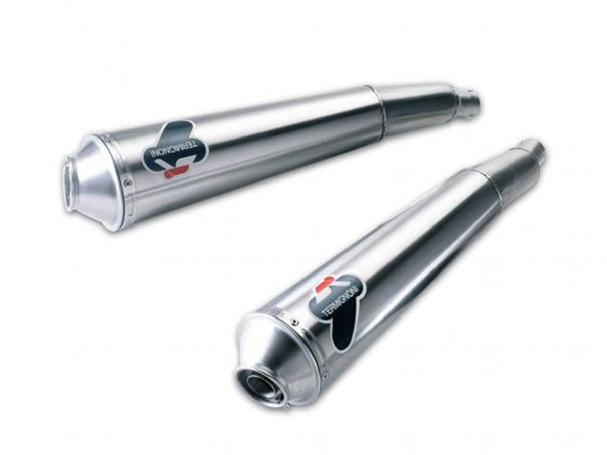 033IR - PAIR OF RACING SILENCERS CROMO TERMIGNONI DUCATI GT 1000