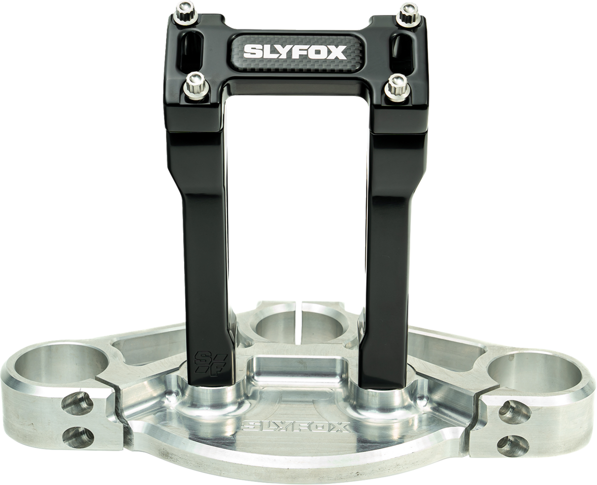 Slyfox Handlebar Riser Kit - Straight - 1" Clamping - 6" Rise - Black