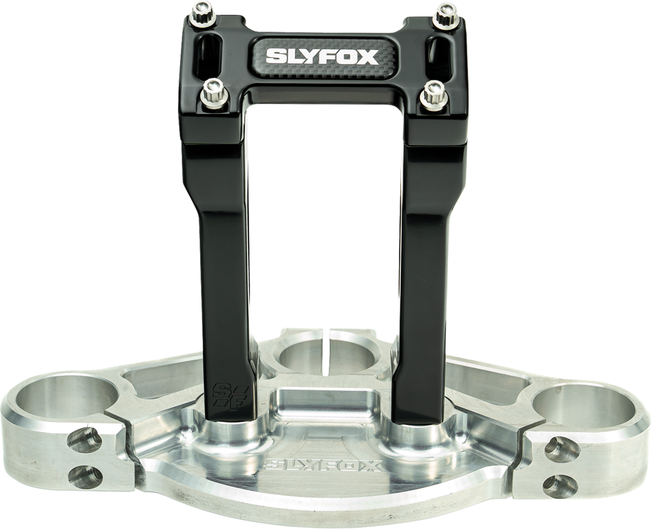 Slyfox Handlebar Riser Kit - Straight - 1" Clamping - 6" Rise - Black