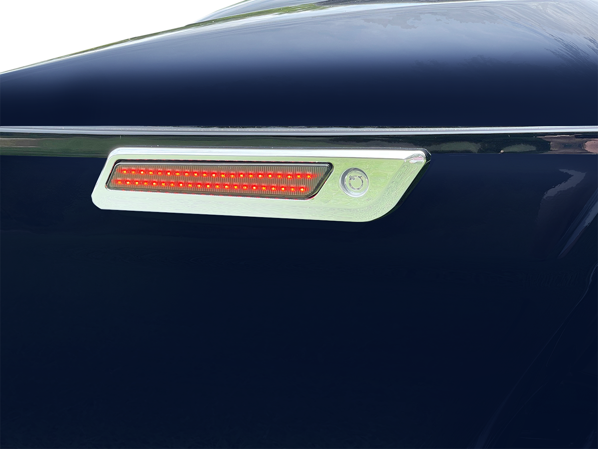 Custom Dynamics Latch Light - Saddlebag - Dual Color - Smoke - Chrome