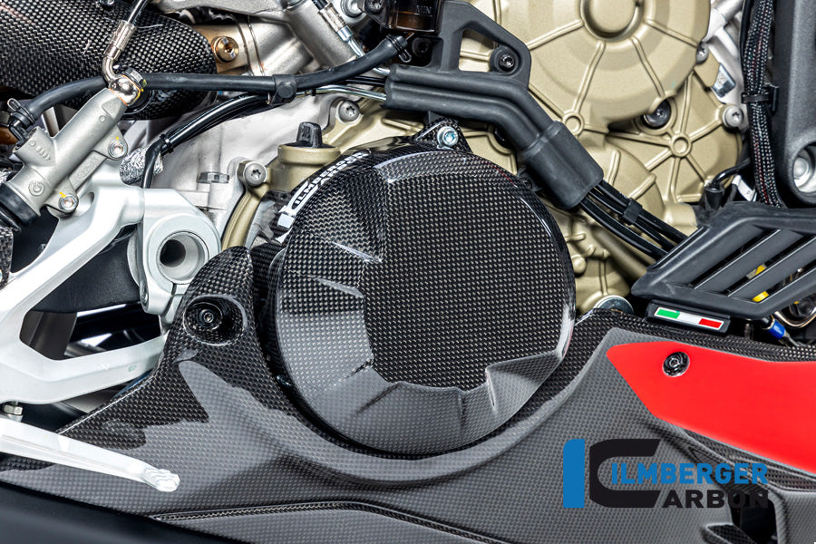 Ilmberger Carbon Clutch Cover Ducati Streetfighter V4 Till 2022 - Gloss