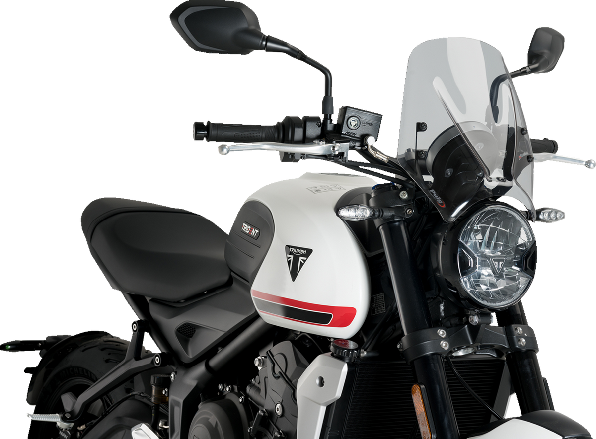 PUIG HI-Tech Parts New Generation Windscreen - Smoke - Trident 660