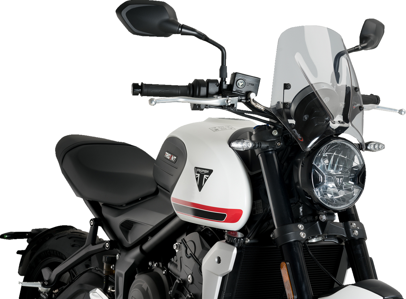 PUIG HI-Tech Parts New Generation Windscreen - Smoke - Trident 660