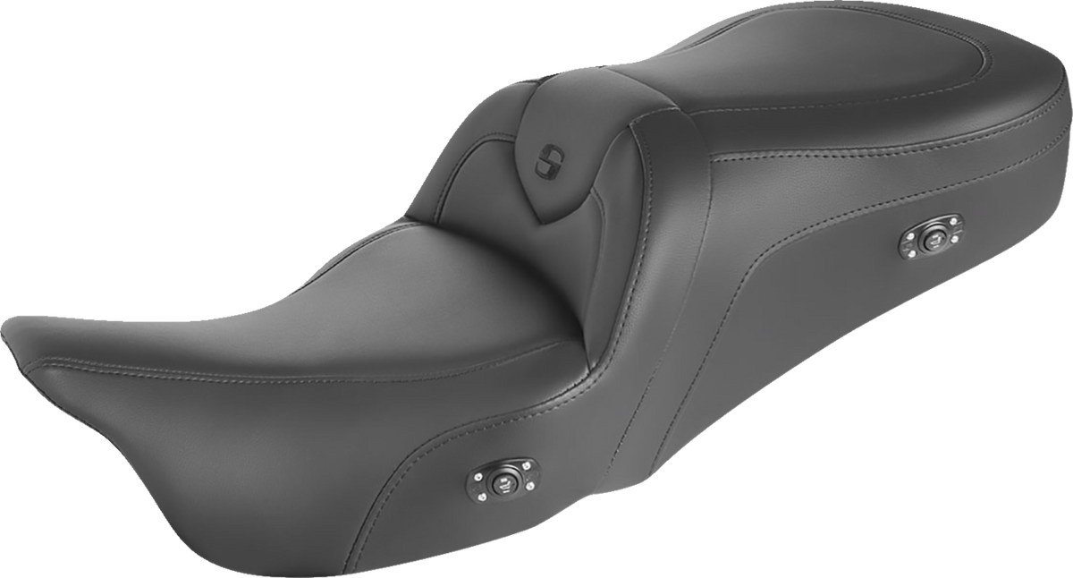 Saddlemen Heated RoadSofa™ Seat - Without Backrest - Black W/Black Stitching