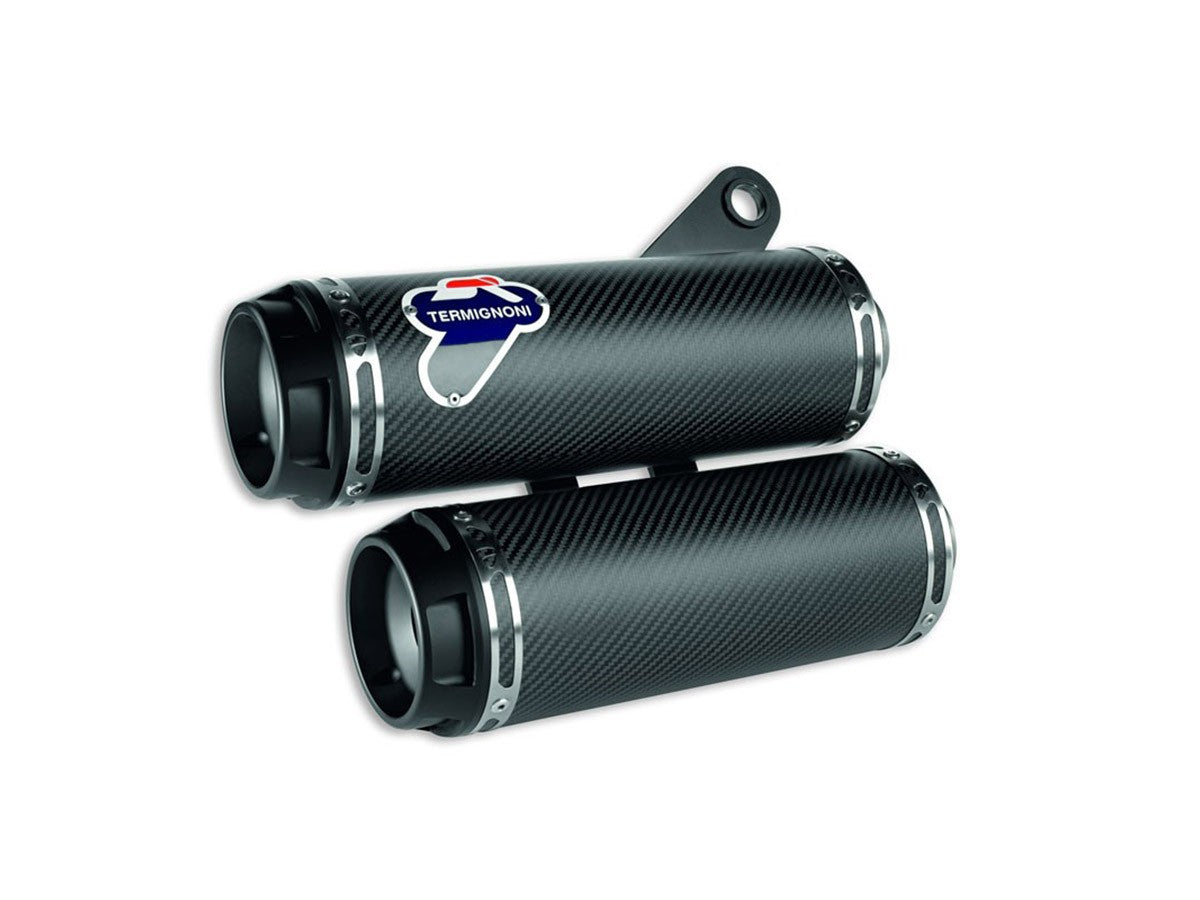 003CR - PAIR OF TERMIGNONI CARBON RACING SILENCERS DUCATI MONSTER 1200