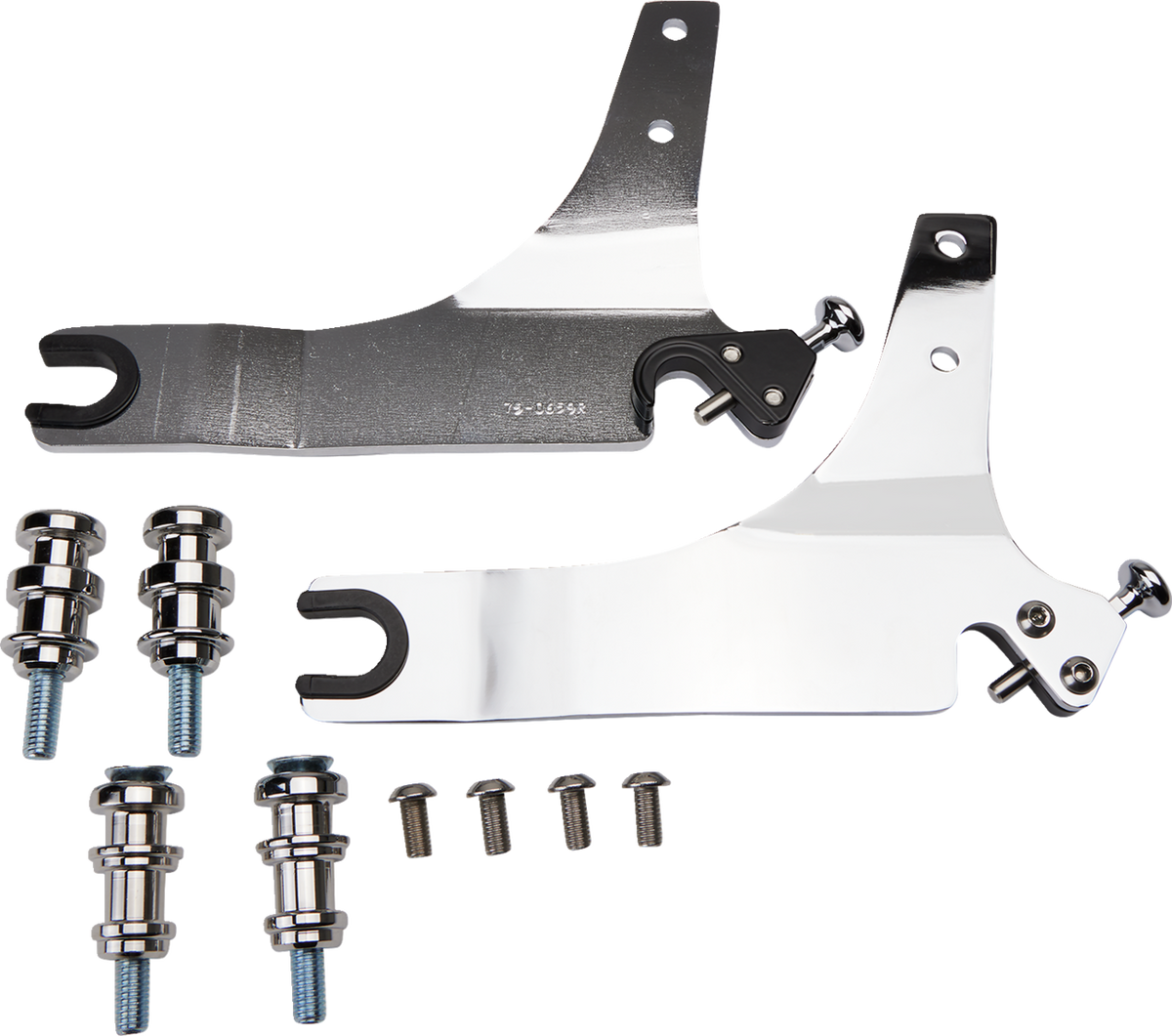 Cobra Backrest Kit - 14" - Chrome - FLSB