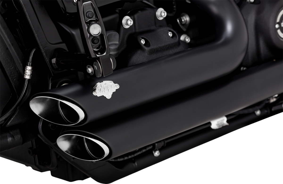 Vance & Hines Shortshots Staggered Exhaust System - Matte Black