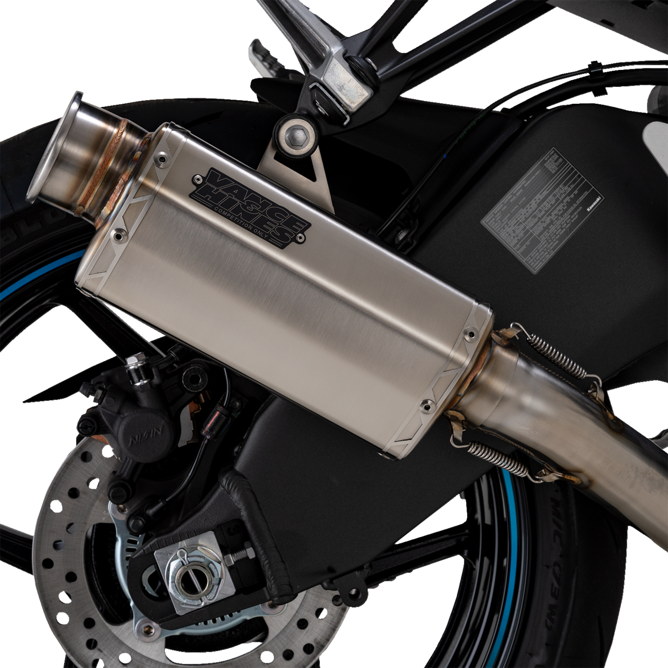 Vance & Hines VS-6 Slip-On Muffler - Stainless Steel - Kawasaki Ninja ZX-6R