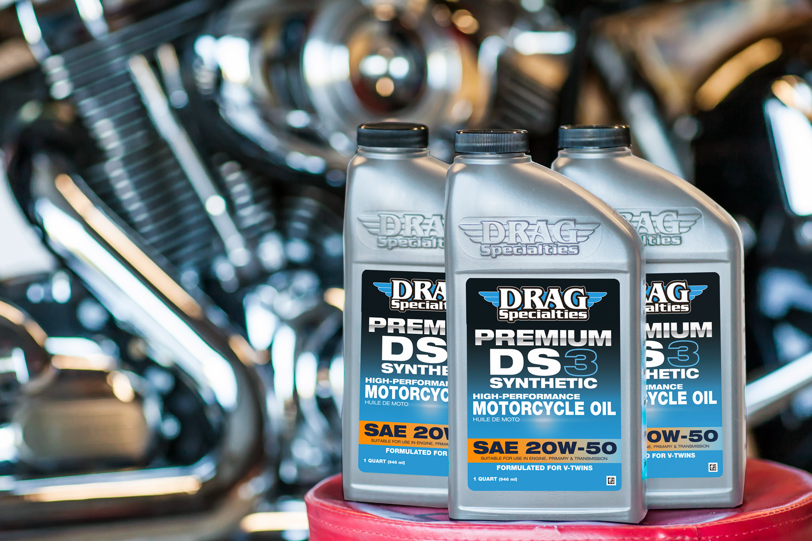 Drag Specialties Oil DS3 Synthetic Engine Oil - 20w-50 - 1 US Quart