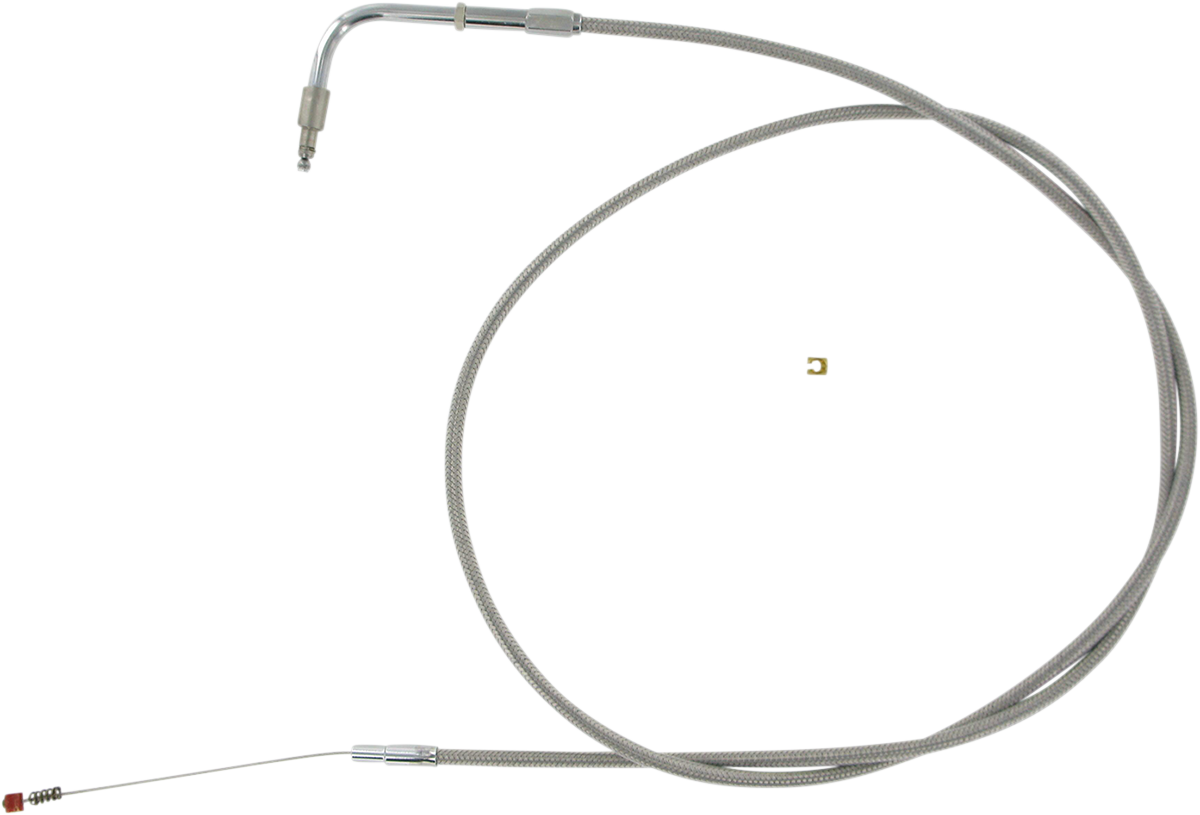 Barnett Stainless Steel Idle Cable - +6" - '96-'01 Touring
