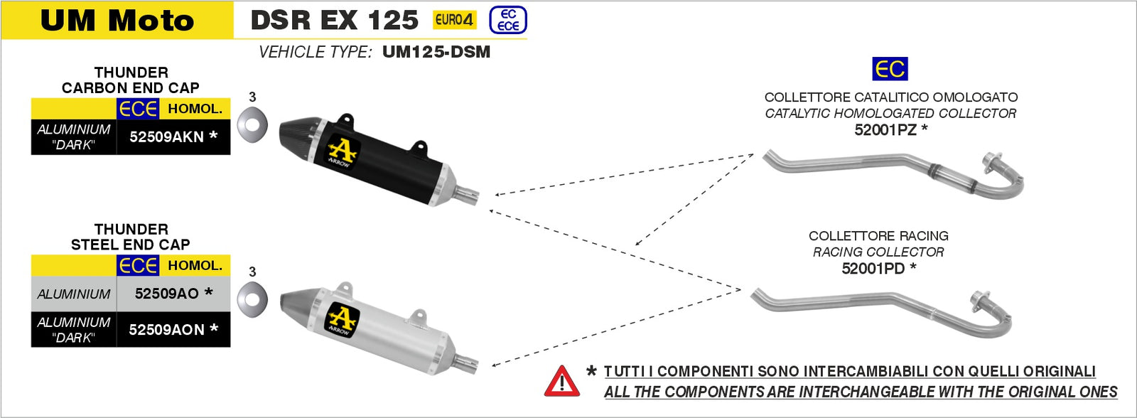 52001PZ Catalytic Homologated Header