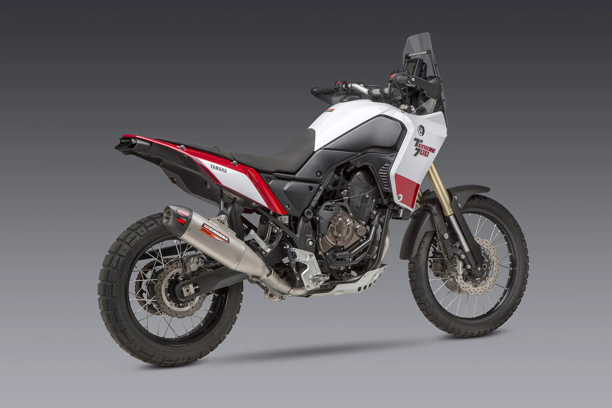 Yoshimura TENERE 700 21-26 RS-12 Stainless Full Exhaust, W/ Stainless Muffler