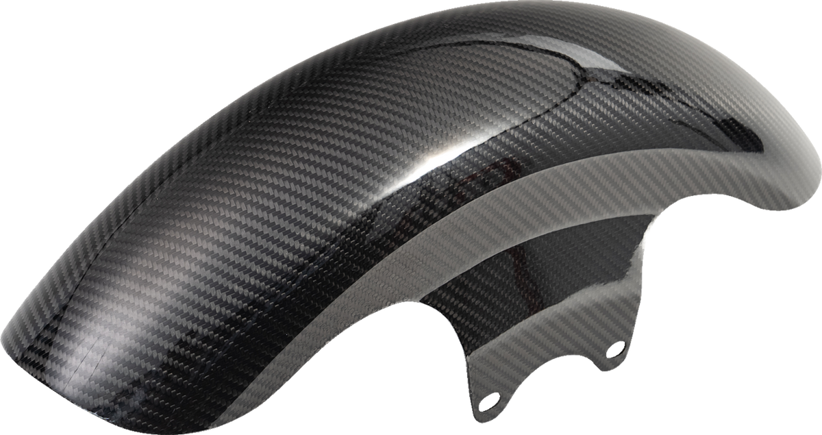 Slyfox Carbon Shorty Front Fender - Black / Gloss
