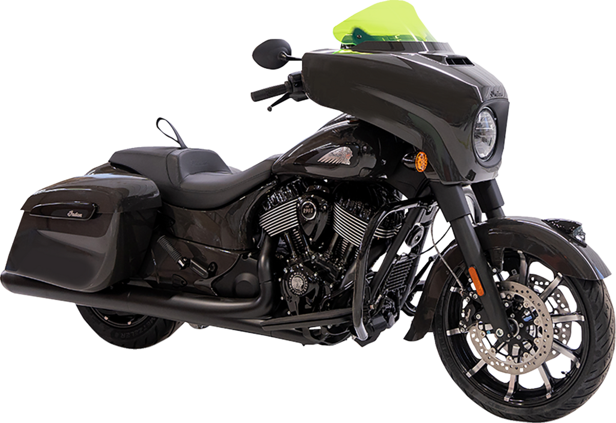 Klock Werks Ice Flare® Windshield - 10" - Green Ice - '14-'26 Indian