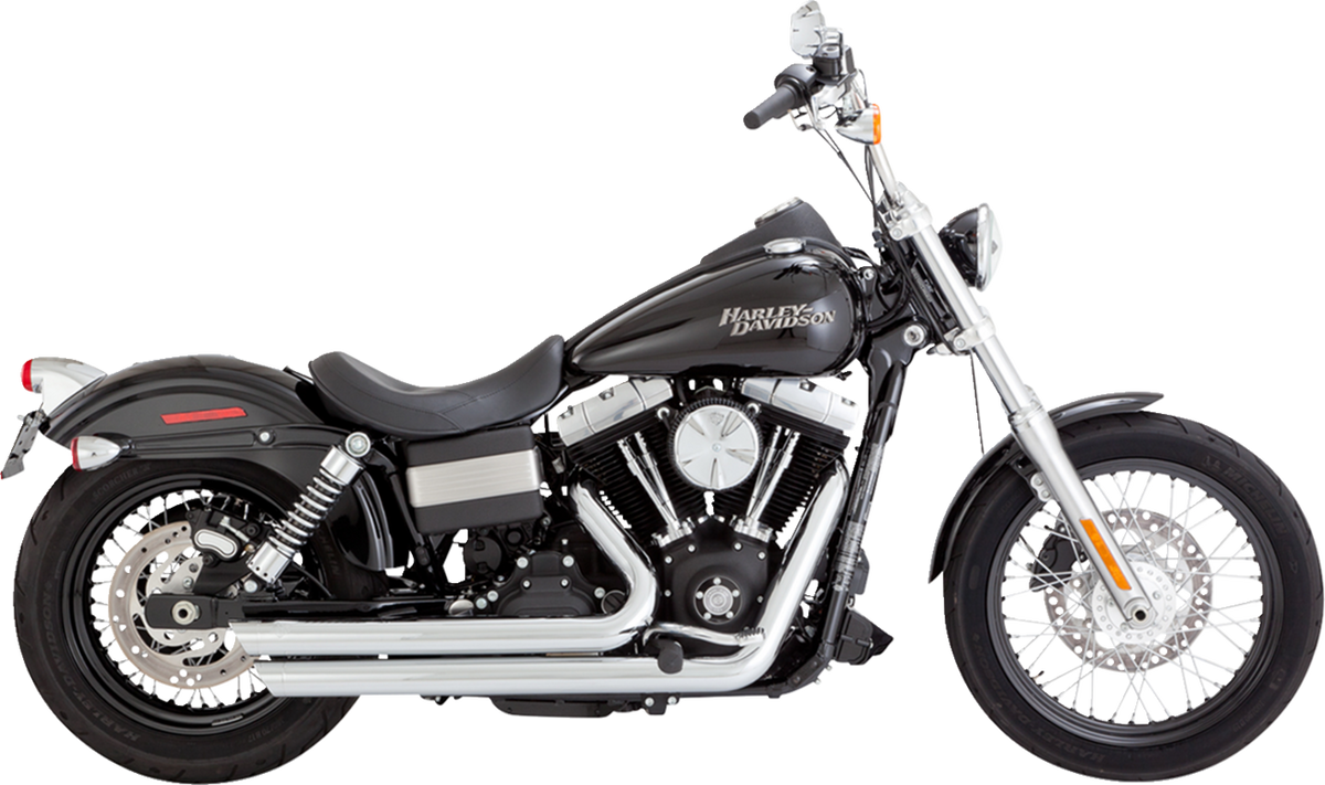 Vance & Hines Big Shots Staggered Exhaust System - Chrome