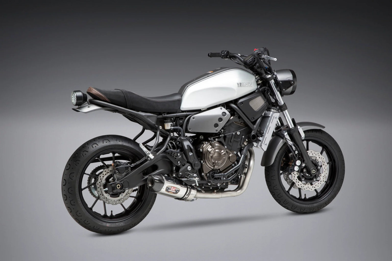 Yoshimura FZ/MT-07 15-26 / XSR700 18-26 / R7 22-26 Race R-77 Stainless Full Exhaust, W/ Stainless Muffler