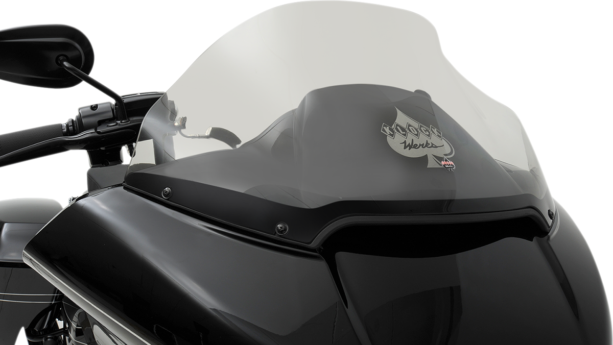 Klock Werks Sport Flare® Windshield - 14" - Dark Smoke - '15-'25 FLTR