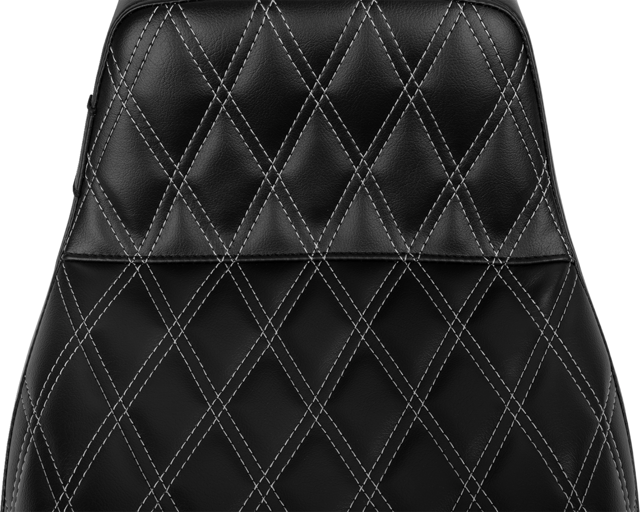 Le Pera Tailwhip Seat - Bright Gray Double Diamond Stitch - FLH/FLT '23-'25