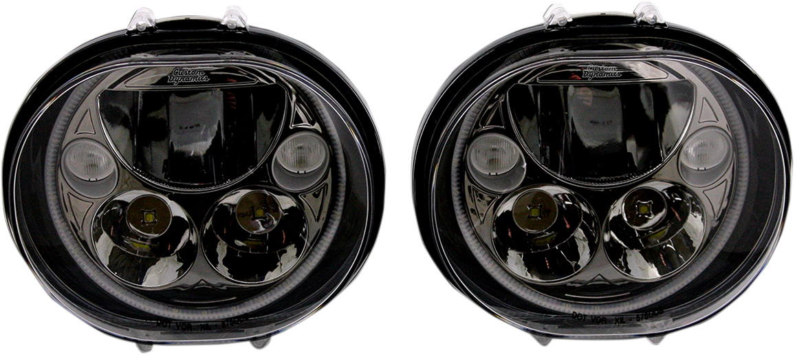 Custom Dynamics LED Headlight - 5-3/4" - Black