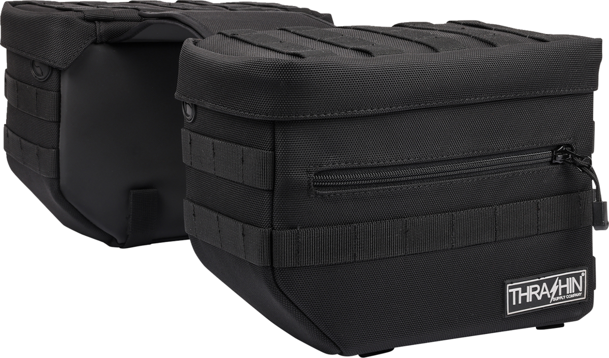 Thrashin Supply CO. Essential Saddlebags - Black