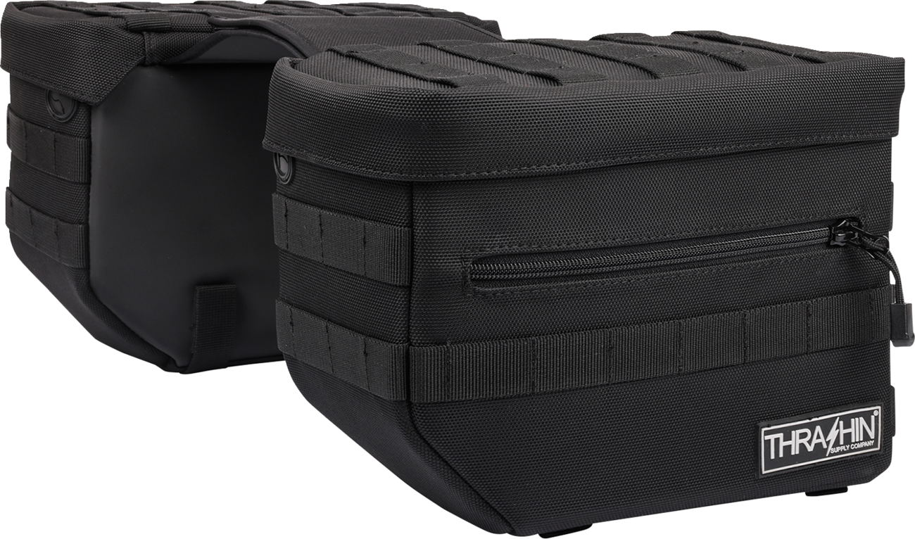 Thrashin Supply CO. Essential Saddlebags - Black