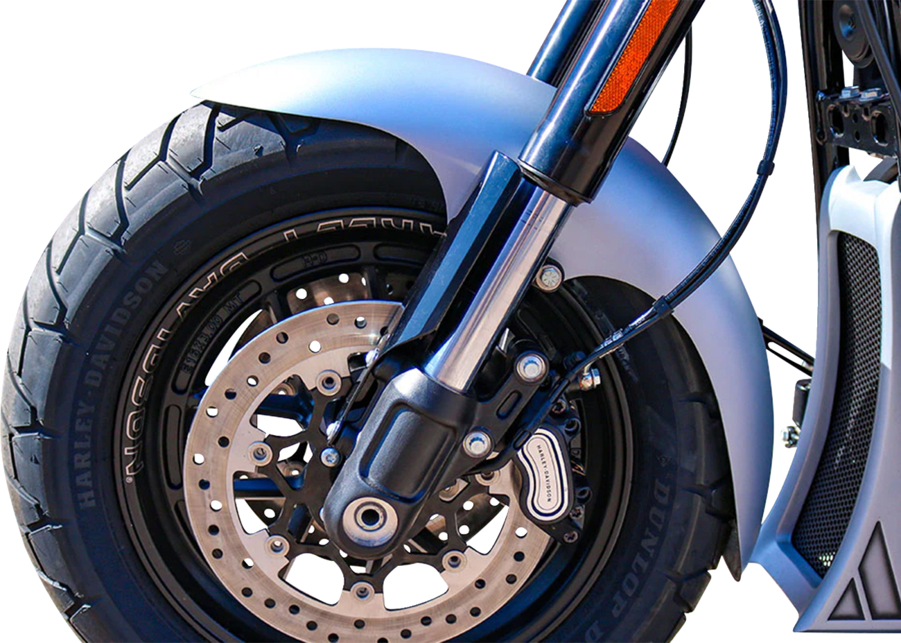 Paul Yaffe Bagger Nation Cafe Front Fender - Inverted Fork Adapter