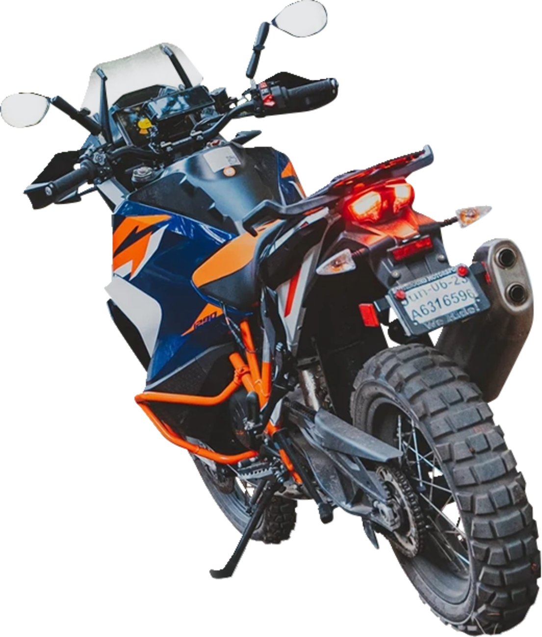 RAM Mounts Tough-Mirror™ - Side View - Oval - Black - Left/Right - Long Arm