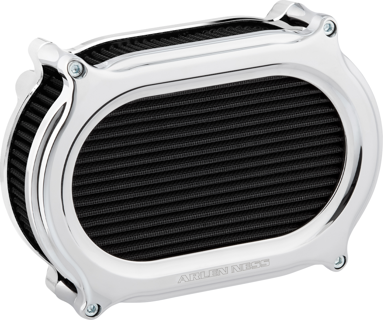 Arlen NESS Stage 2 Oval Air Cleaner Kit - Chrome