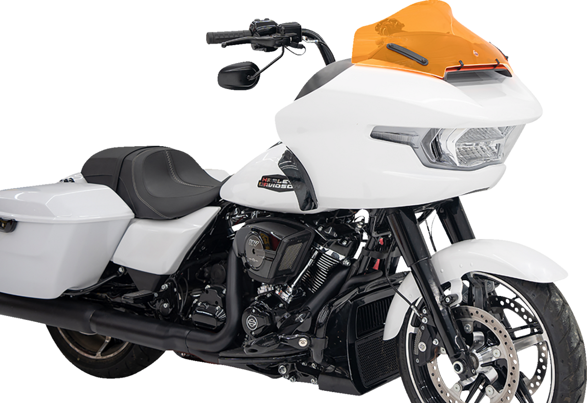 Klock Werks Ice Flare® Windshield - 10" - Orange Ice - '23-'25 FLTRX