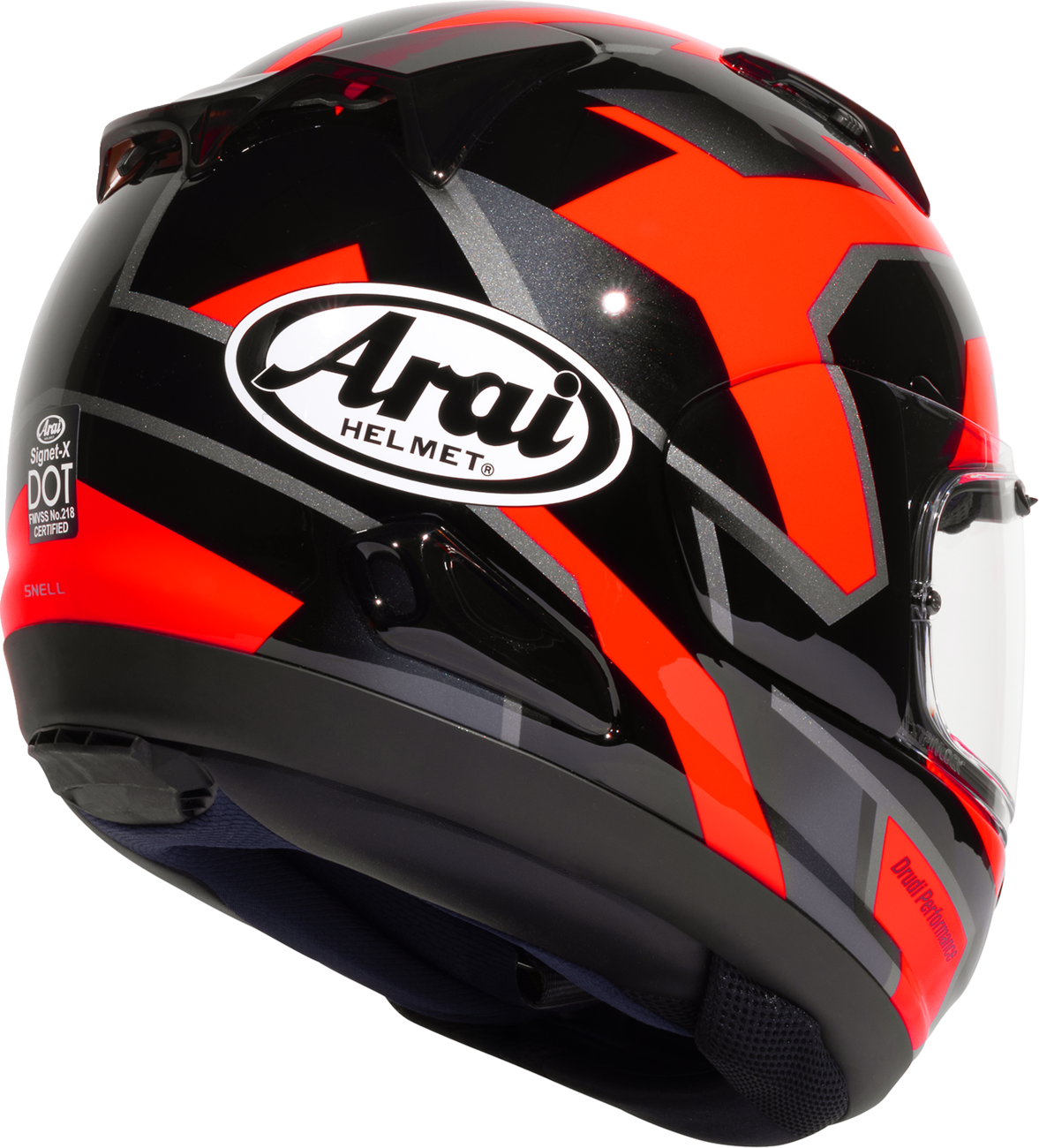 ARAI Helmets Signet-X Robotik Helmet - Black / Gloss / Gray / Red / L