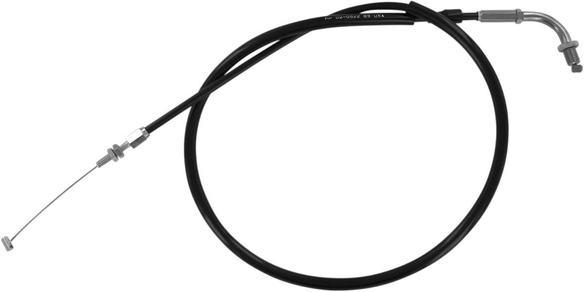 Motion Pro Black Vinyl Throttle Cable - Pull - '04-'09 VT750C