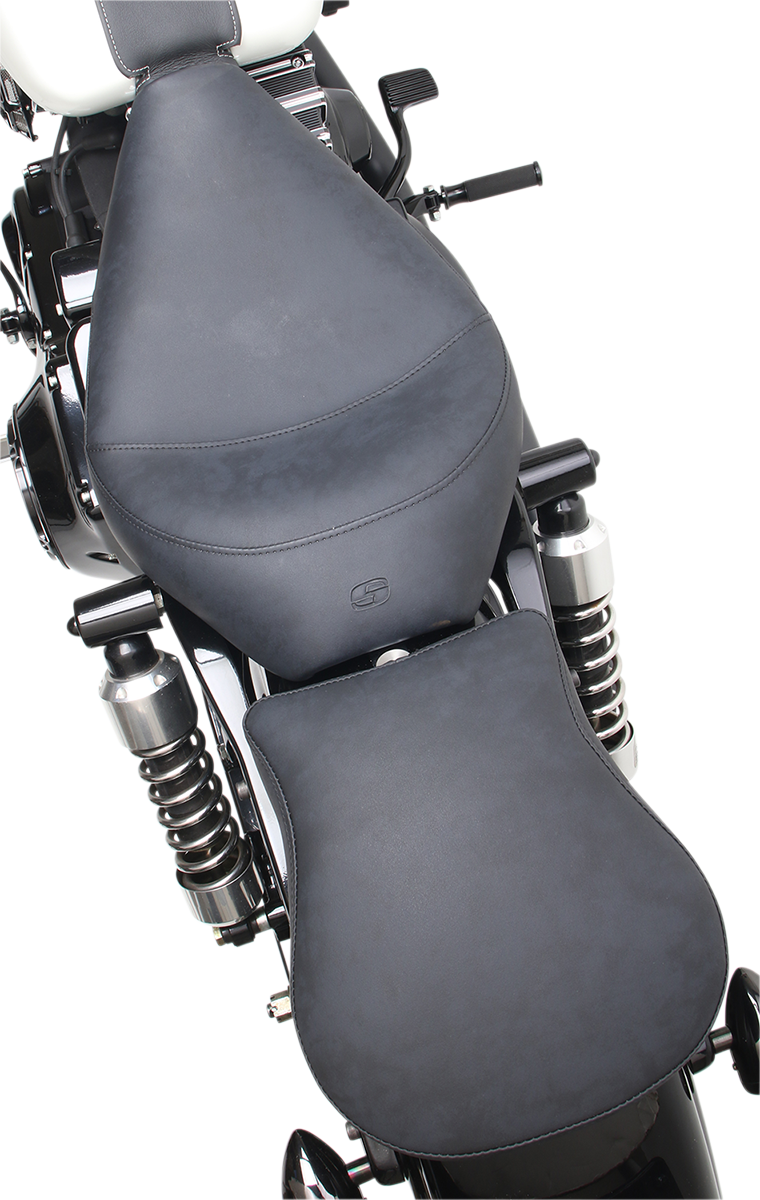 Saddlemen Detachable Pillion Pad - Saddlehyde S3 - Contoured - Brushed - 9"