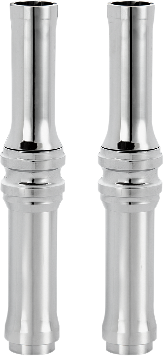 Arlen NESS Pushrod Tube Cover Kit - 10 Gauge® - Chrome - Twin Cam