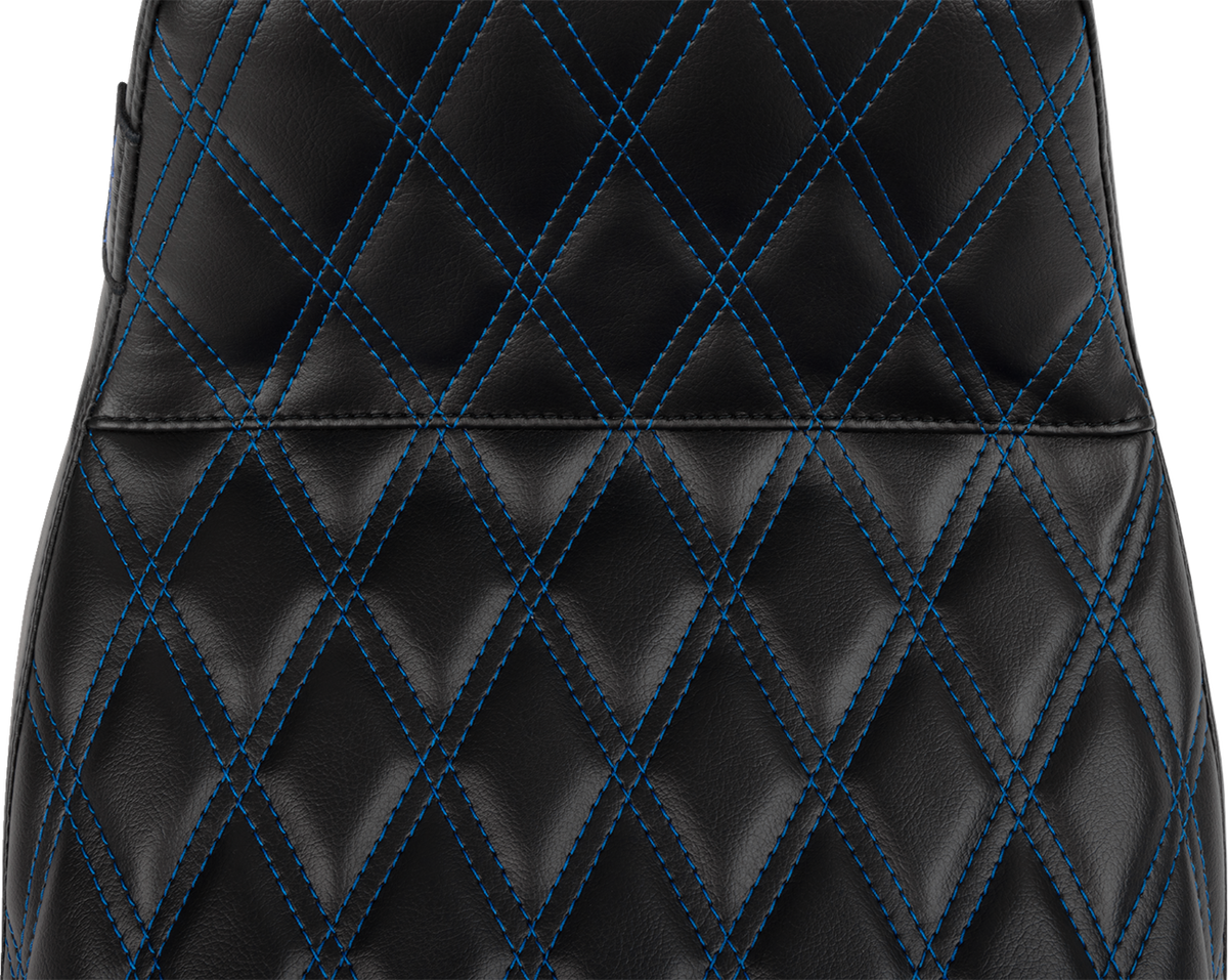 Le Pera Tailwhip Seat - Blue Double Diamond Stitch - FLH/FLT -'23-'25