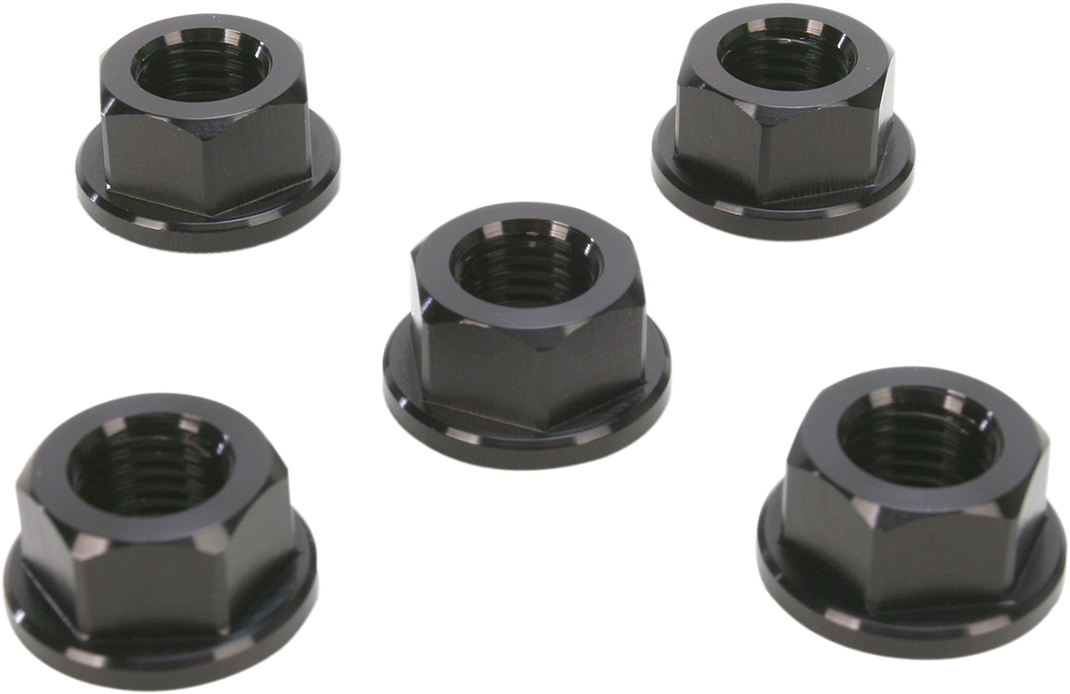 Driven Racing Sprocket Nuts - 5-Bolt Hub - Black - M10 X 1.25