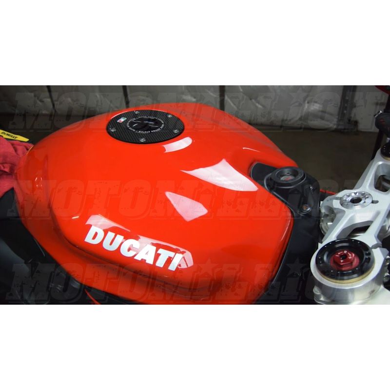 TWM Quick Action Carbon Fiber Gas Cap for Ducati - TDFP.06