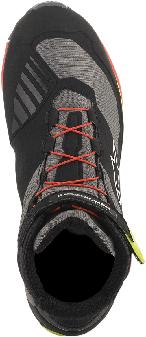 Alpinestars CR-X Drystar® Shoes - Black/Red/Yellow Fluorescent - US 14 / EU 48