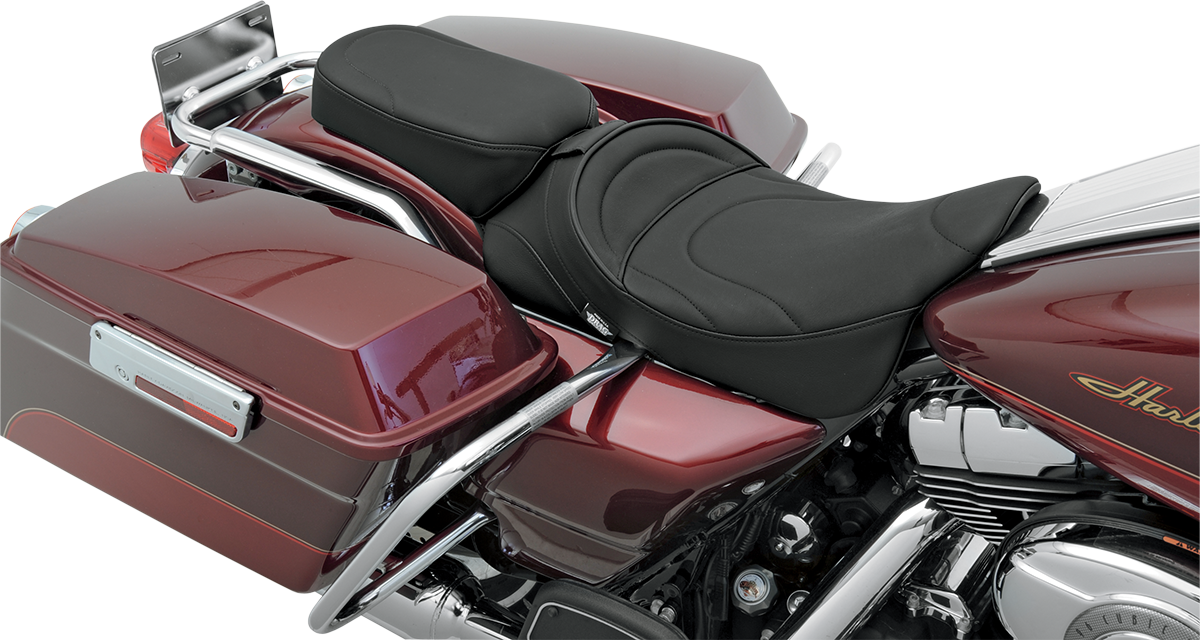 Drag Specialties Seats Pillion Seat - Mild Stitched - Narrow - FL '99-'22
