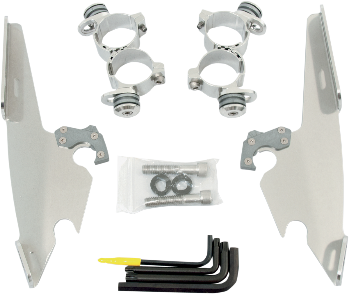 Memphis Shades Fats/Slim Mounting Kit - Polished - XL 48