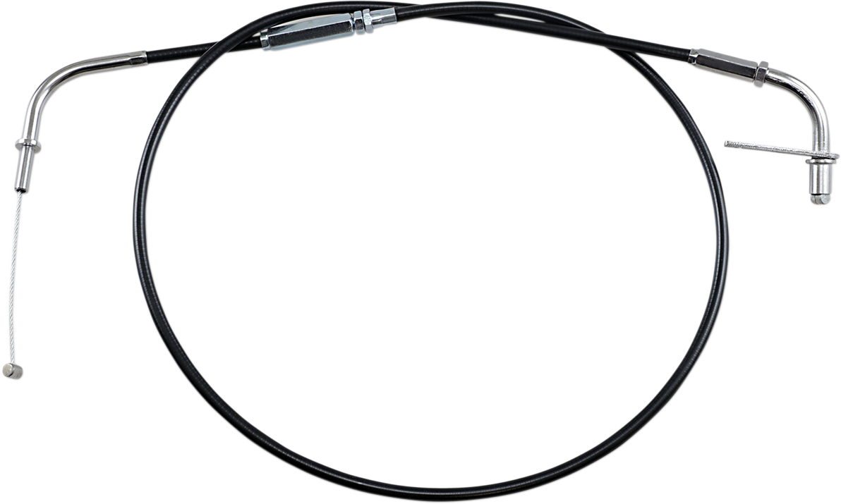 Motion Pro Black Vinyl Throttle Cable - Pull - +6" - '95-'05 Vulcan