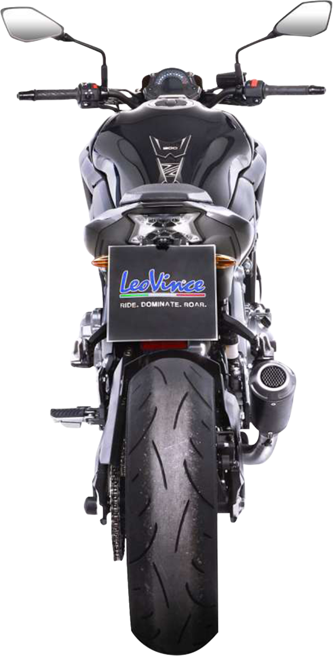 LeoVince LV-10 Slip-On Muffler - Black Stainless Steel - Z 900