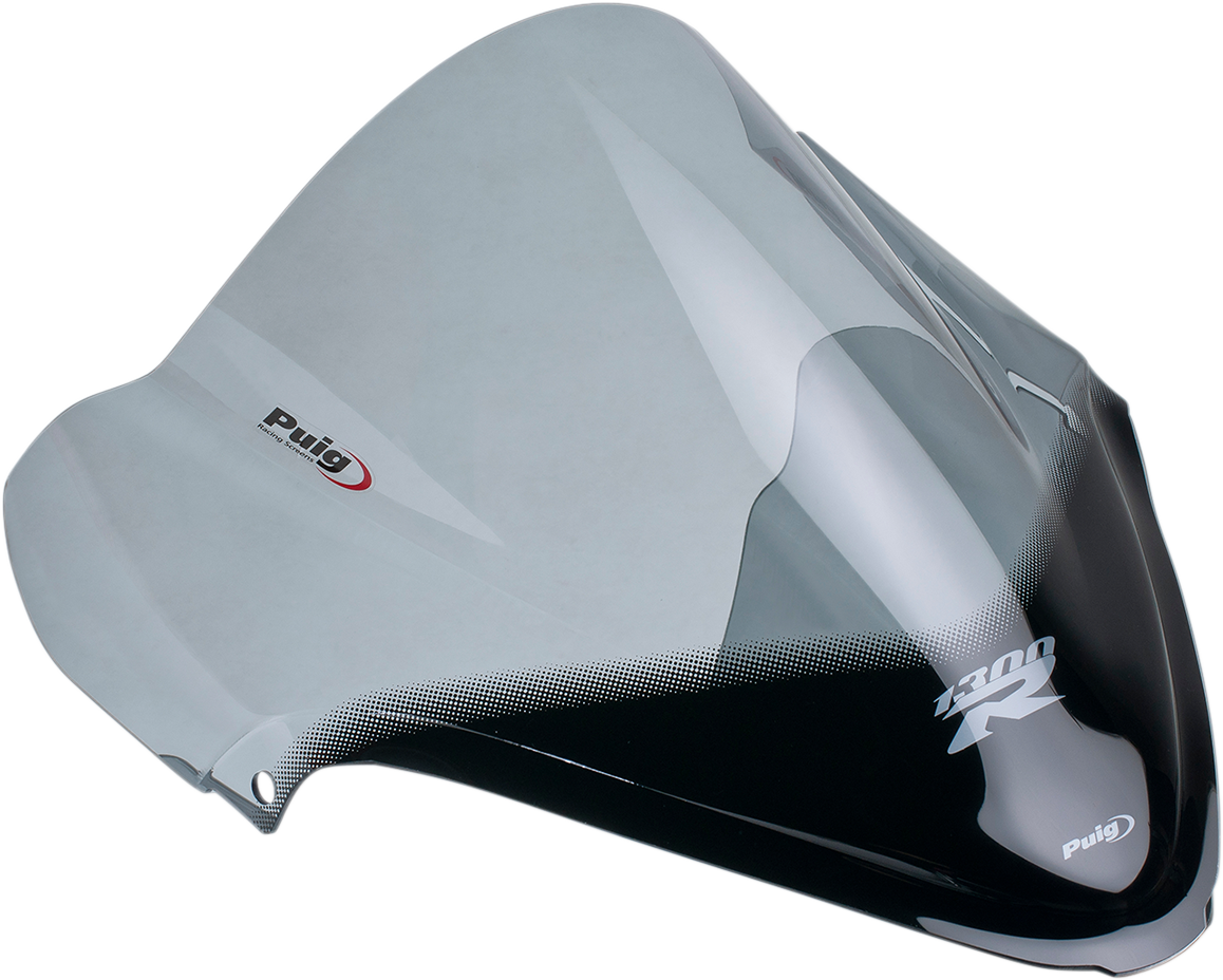 PUIG HI-Tech Parts Race Windscreen - 15-3/8" - Smoke - Hayabusa